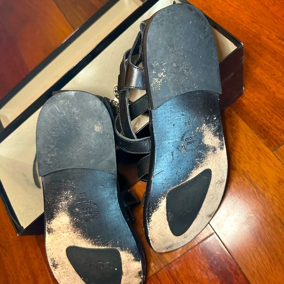 Giovanni Conti Men’s luxury Italian leather sandals size IT 44 US 12 adjustable. - Picture 5 of 5